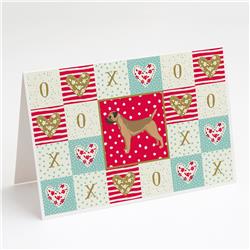 Border Terrier Love Greeting Cards & Envelopes - Pack of 8