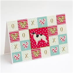 Borzoi Love Greeting Cards & Envelopes - Pack of 8