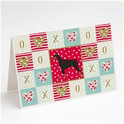 Doberman Pinscher Love Greeting Cards & Envelopes - Pack of 8