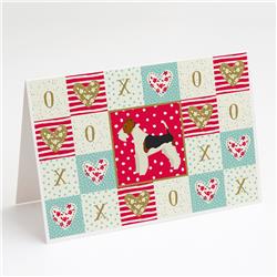 Fox Terrier Love Greeting Cards & Envelopes, Pack of 8