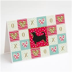 Lancashire Terrier Love Greeting Cards & Envelopes - Pack of 8