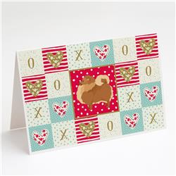 Pomeranian Love Greeting Cards & Envelopes - Pack of 8