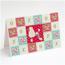 Poodle Love Greeting Cards & Envelopes - Pack of 8