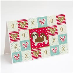 Shih TZU Love Greeting Cards & Envelopes - Pack of 8