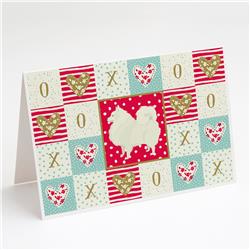 Spitz Love Greeting Cards & Envelopes, Pack of 8
