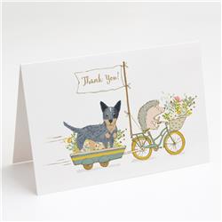 Australian Cattle Dog Patch Greeting Cards & Envelopes, Pack of 8