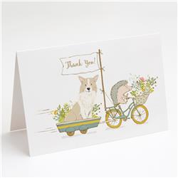 Border Collie Honey & Cream Greeting Cards & Envelopes, Pack of 8