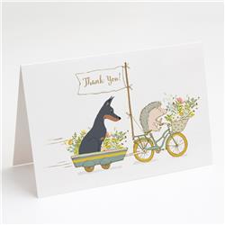 Doberman Pinscher Greeting Cards & Envelopes - Pack of 8