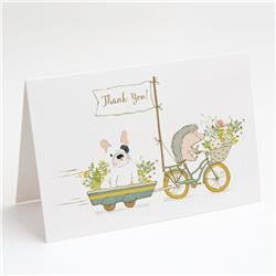 French Bulldog White Patch Greeting Cards & Envelopes - Pack of 8