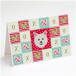 Italian Spitz Love Greeting Cards & Envelopes - Pack of 8