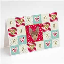 Miniature Fox Terrier Love Greeting Cards & Envelopes - Pack of 8