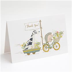 Great Dane Harlequin Natural Ears Greeting Cards & Envelopes - Pack of 8
