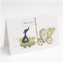 Greyhound Black & White Greeting Cards & Envelopes - Pack of 8