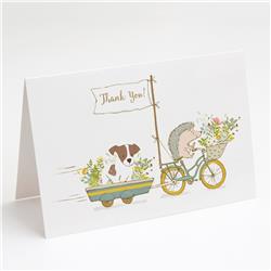 Jack Russell Terrier Full Mask Greeting Cards & Envelopes - Pack of 8