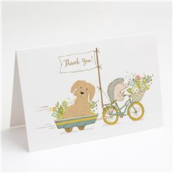 Maltese Brown Greeting Cards & Envelopes - Pack of 8