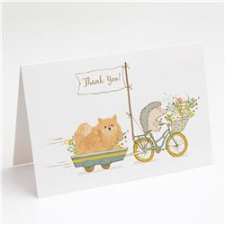 Pomeranian Greeting Cards & Envelopes - Pack of 8