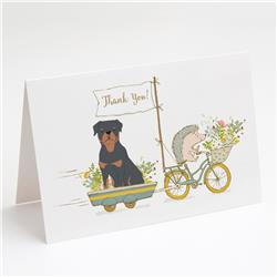 Rottweiler Greeting Cards & Envelopes - Pack of 8