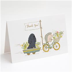 Cocker Spaniel Black Greeting Cards & Envelopes - Pack of 8
