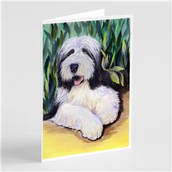 Bearded Collie Greeting Cards & Envelopes, Pack of 8