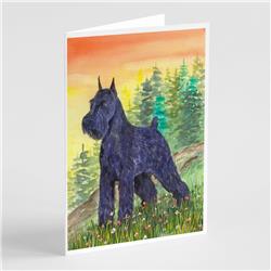 Black Schnauzer Greeting Cards & Envelopes, Pack of 8