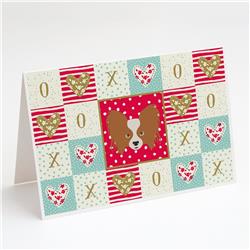 Papillon Love Greeting Cards & Envelopes - Pack of 8