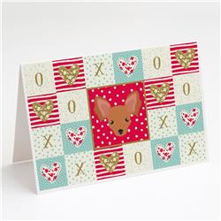 Russian Tor Terrier Love Greeting Cards & Envelopes - Pack of 8