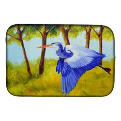 Picture of Carolines Treasures FHC1007DDM Fyling Heron by Ferris Hotard Dish Drying Mat