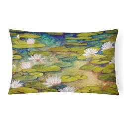 Waterlillies by Ferris Hotard Canvas Fabric Decorative Pillow