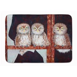 FHC1002RUG Owls by Ferris Hotard Machine Washable Memory Foam Mat