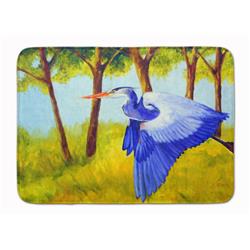 Fyling Heron by Ferris Hotard Machine Washable Memory Foam Mat