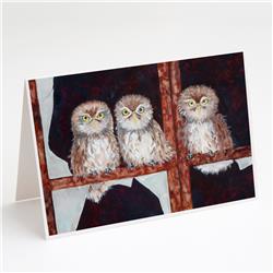Owls by Ferris Hotard Greeting Cards & Envelopes - Pack of 8