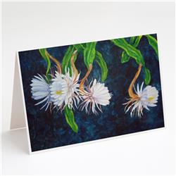FHC1006GCA7P Night Blooming Cereus by Ferris Hotard Greeting Cards & Envelopes - Pack of 8