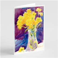 Picture of Carolines Treasures 6013GCA7P Flower Greeting Cards & Envelopes - Pack of 8