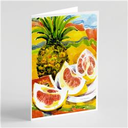 Picture of Carolines Treasures 6026GCA7P Pineapple Greeting Cards & Envelopes - Pack of 8