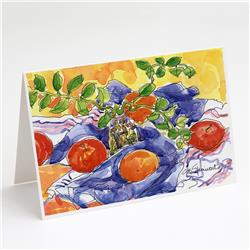 Picture of Carolines Treasures 6047GCA7P Apples Greeting Cards & Envelopes - Pack of 8