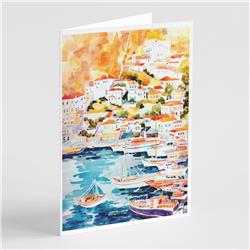 Picture of Carolines Treasures 6068GCA7P Harbour Greeting Cards & Envelopes - Pack of 8