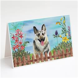 East-European Shepherd Spring Greeting Cards & Envelopes - Pack of 8