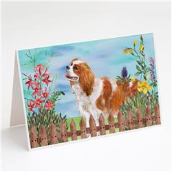 Cavalier Spaniel Spring Greeting Cards & Envelopes - Pack of 8