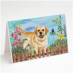 Golden Retriever Spring Greeting Cards & Envelopes - Pack of 8