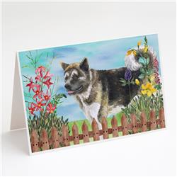 American Akita Spring Greeting Cards & Envelopes - Pack of 8