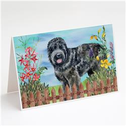 Black Russian Terrier Spring Greeting Cards & Envelopes - Pack of 8