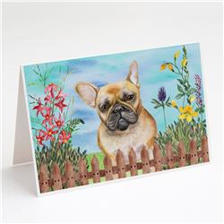 French Bulldog Spring Greeting Cards & Envelopes - Pack of 8