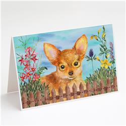 Toy Terrier Spring Greeting Cards & Envelopes - Pack of 8