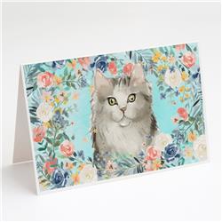 Ragamuffin Spring Flowers Greeting Cards & Envelopes - Pack of 8