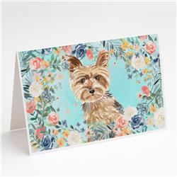 Yorkie Greeting Cards & Envelopes - Pack of 8