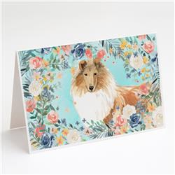 Collie Greeting Cards & Envelopes - Pack of 8