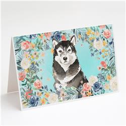 Alaskan Malamute Greeting Cards & Envelopes - Pack of 8