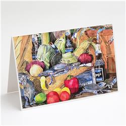 Crabs & Barqs Greeting Cards & Envelopes - Pack of 8