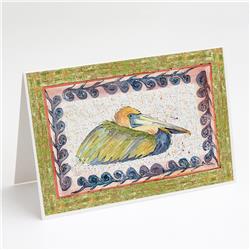 Pelican Sitting Greeting Cards & Envelopes - Pack of 8