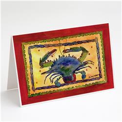 Female Blue Crab Greeting Cards & Envelopes - Pack of 8